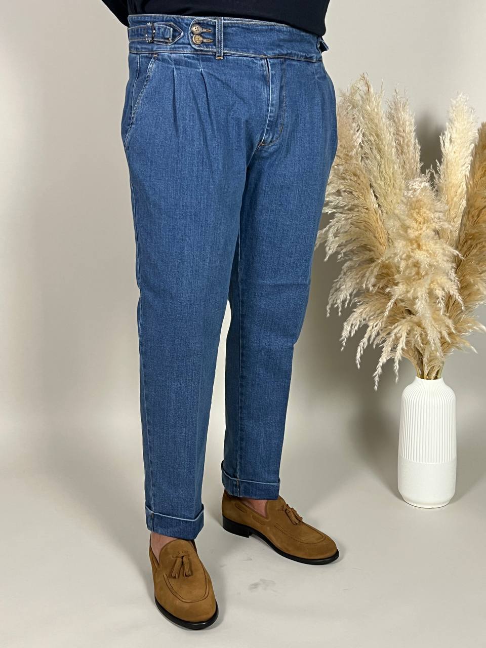 Jeans a pantalone blu chiaro