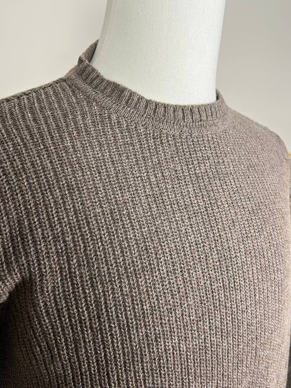 MAGLIONE A MAGLIA INGLESE TORTORA
