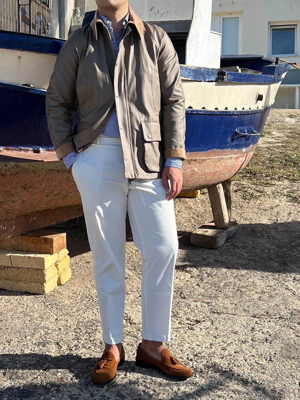 GIUBBOTTO INGLESE BEIGE