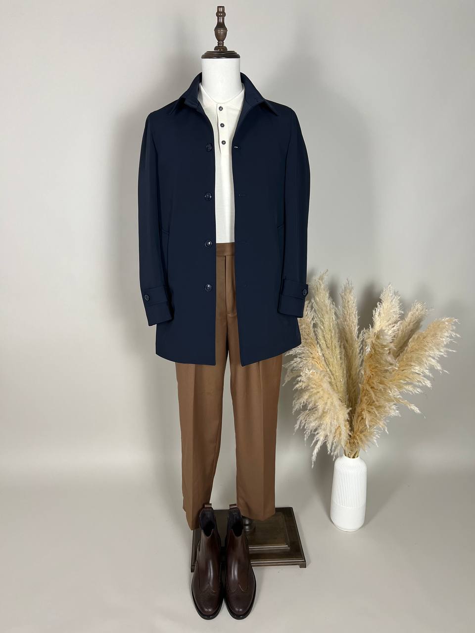 TRENCH BLU SCURO
