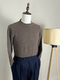 MAGLIONE A MAGLIA INGLESE TORTORA