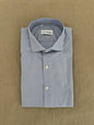 CAMICIA COLLO FRANCESE A RIGHE BLU